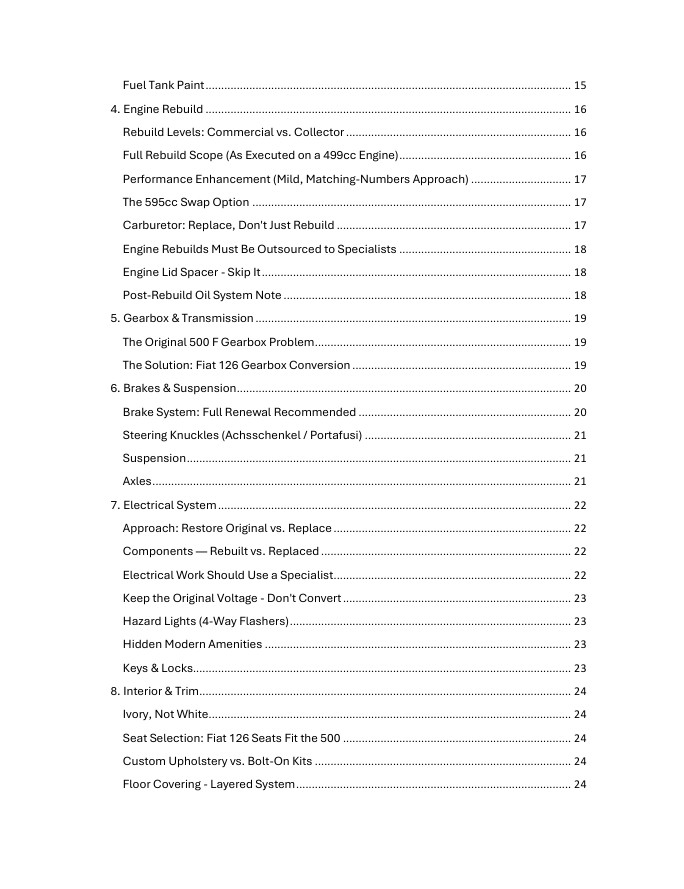 Fiat 500 Restoration Guide , Chapter