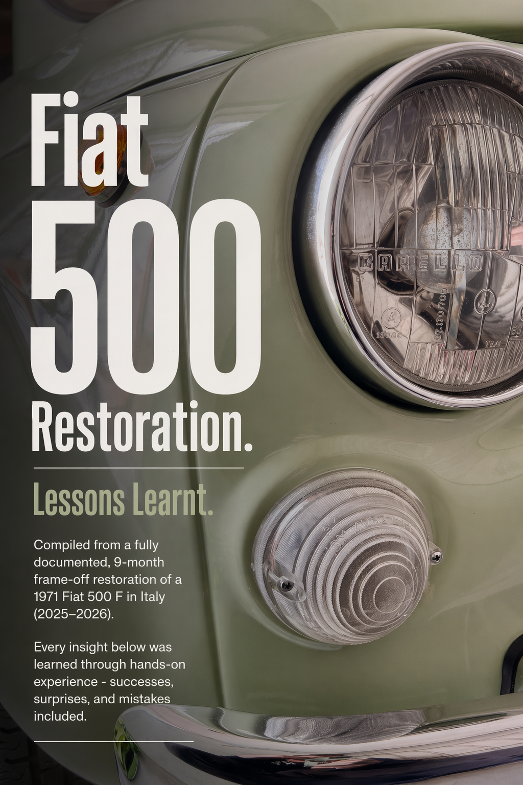Fiat 500 Restoration Guide , Cover