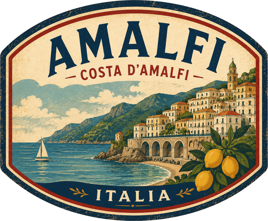 Amalfi travel sticker