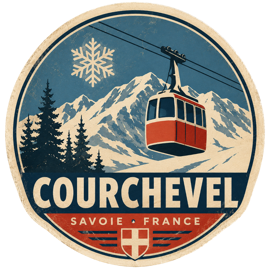 Courchevel travel sticker