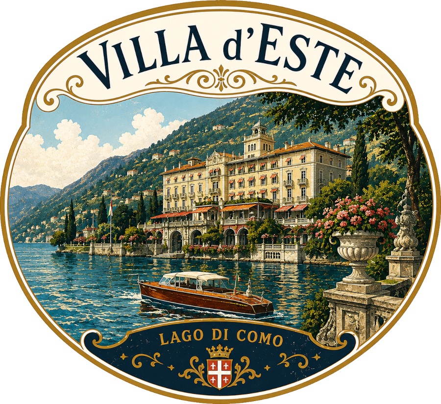 Lake Como - Villa d'Este travel sticker