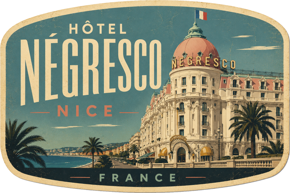 Nice - Hôtel Négresco travel sticker