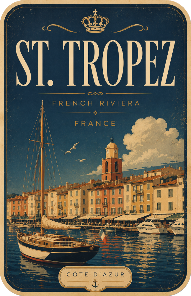 Saint-Tropez travel sticker