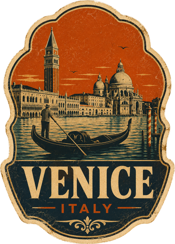 Venice travel sticker