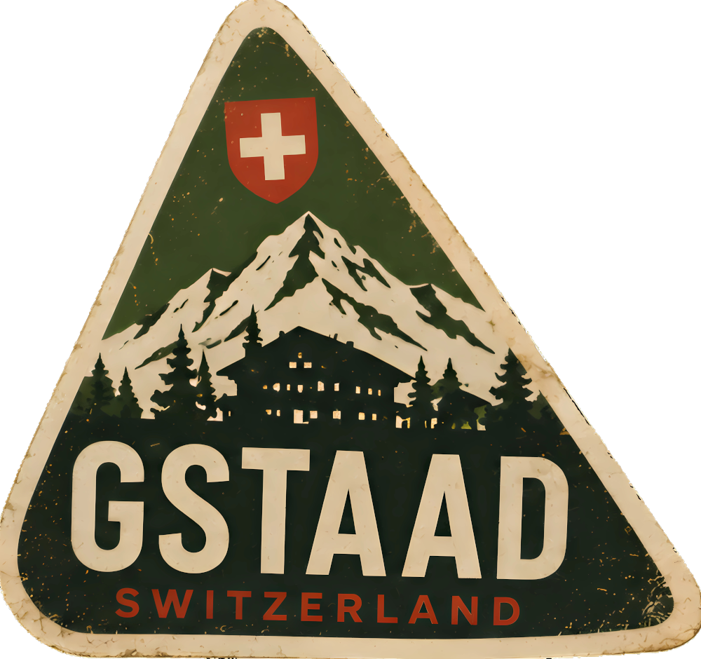 Gstaad travel sticker